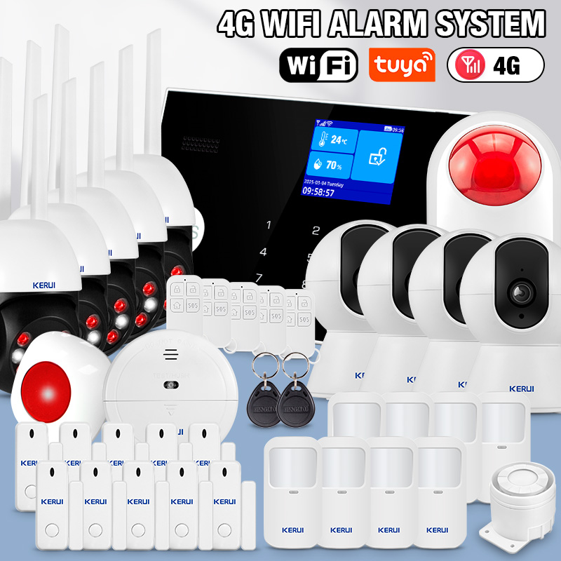 Home Zone Security App - KERUI 433mhz 4G/WIFI Home Alarm System