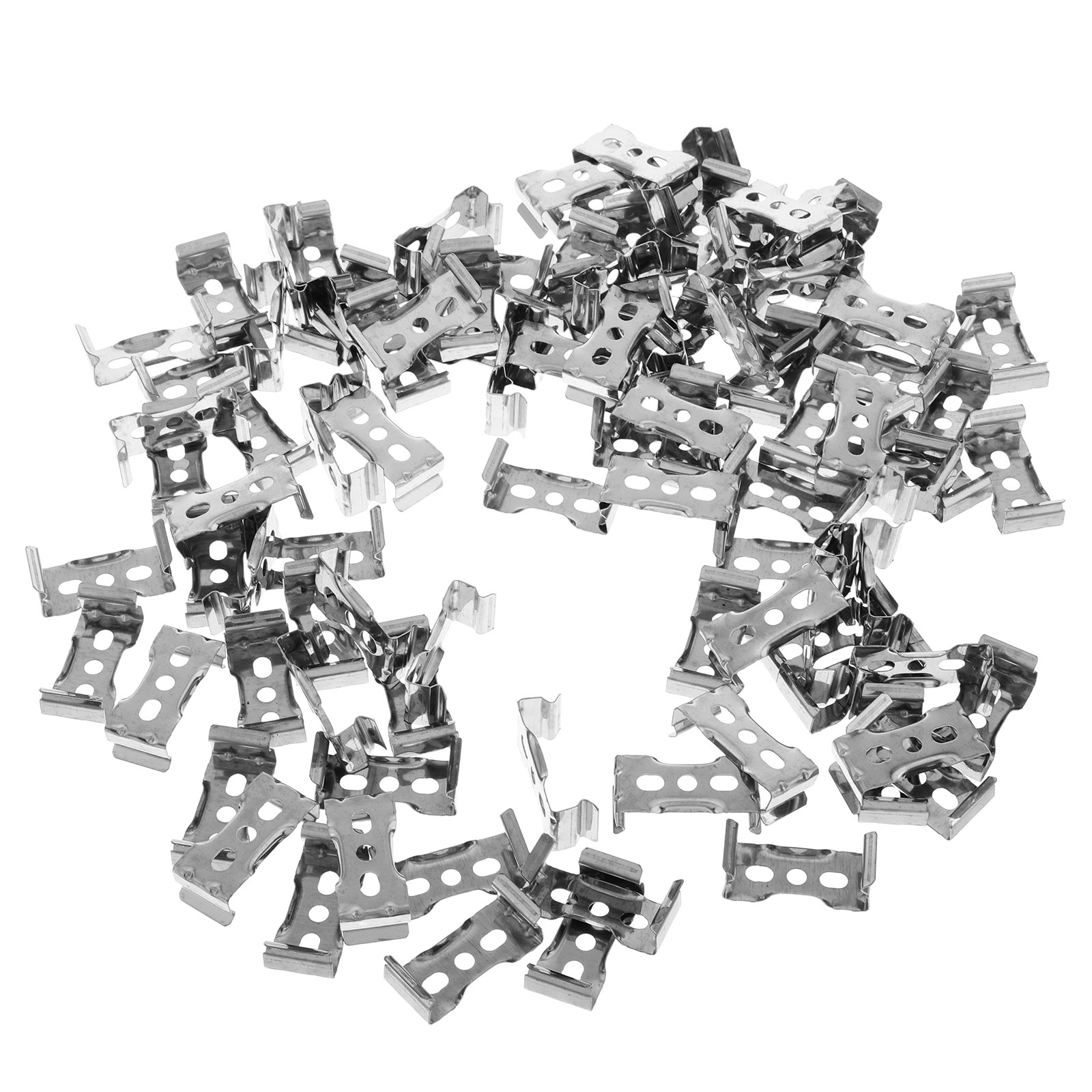 Home Security Youtube - 100Pcs T8 Lamp Clips Manganese Steel