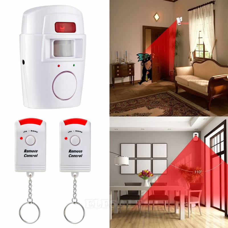 Wireless PIR Motion Sensor Det - Home Security Yard Sign ulasan dan harga