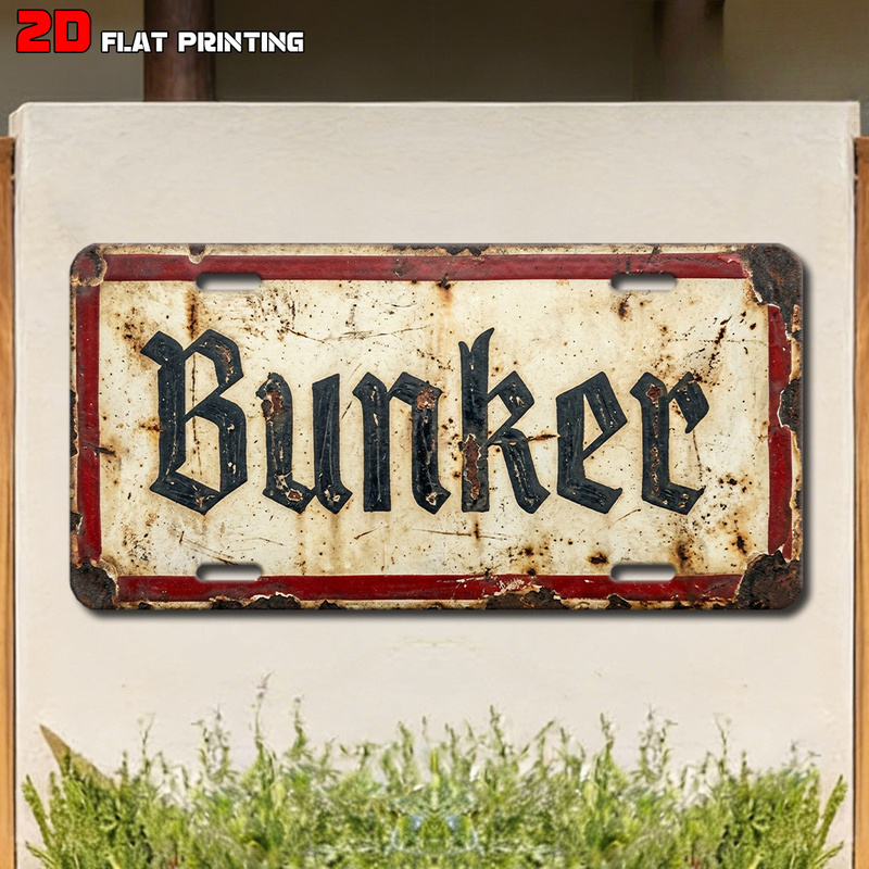 Bunker Fun Retro Sign，Holiday  - Home Security Yard Sign ulasan dan harga