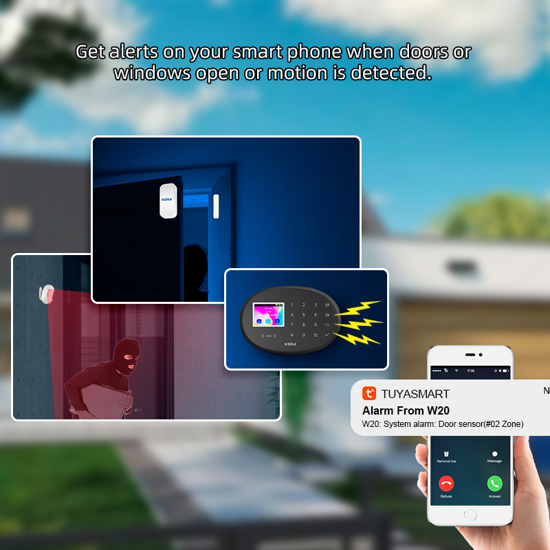 KERUI WiFi + 4G/2G Home Securi - Home Zone Security App ulasan dan harga