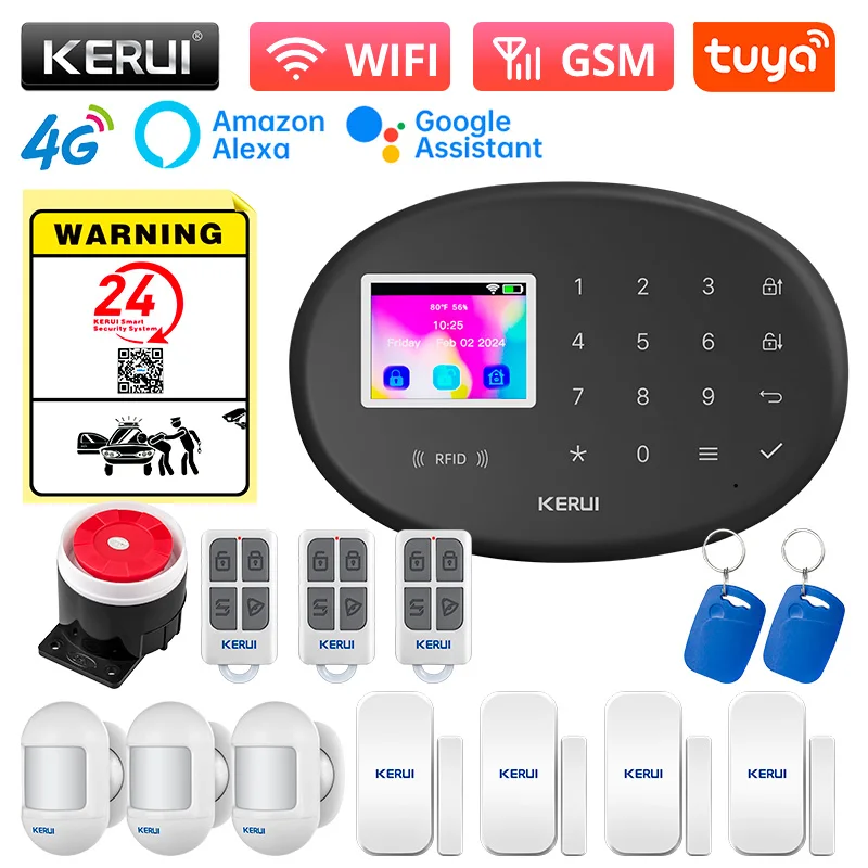 KERUI WiFi + 4G/2G Home Securi - Home Zone Security App ulasan dan harga