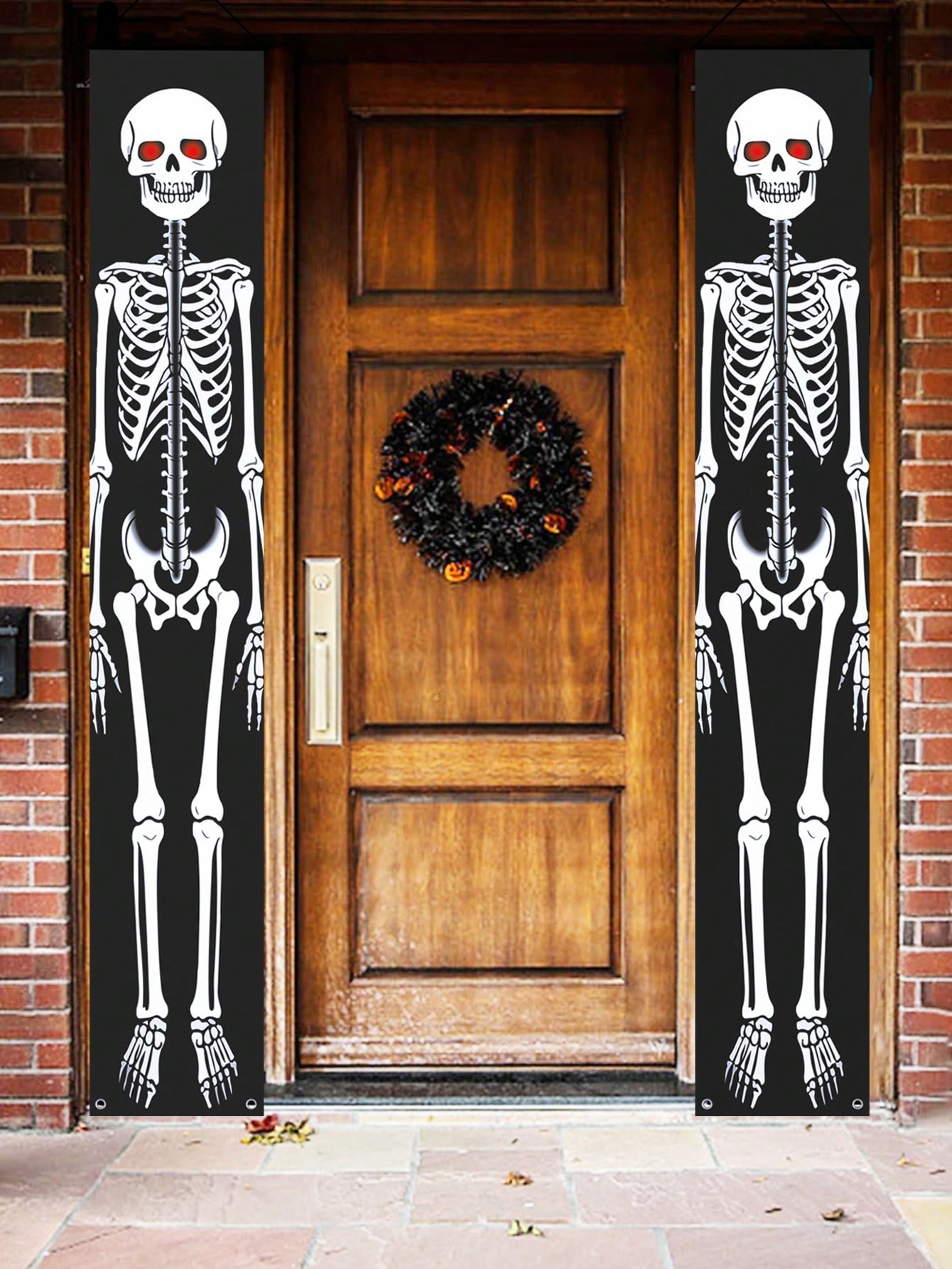 2Pcs Halloween Scary Red Eye S - Home Security Yard Sign ulasan dan harga