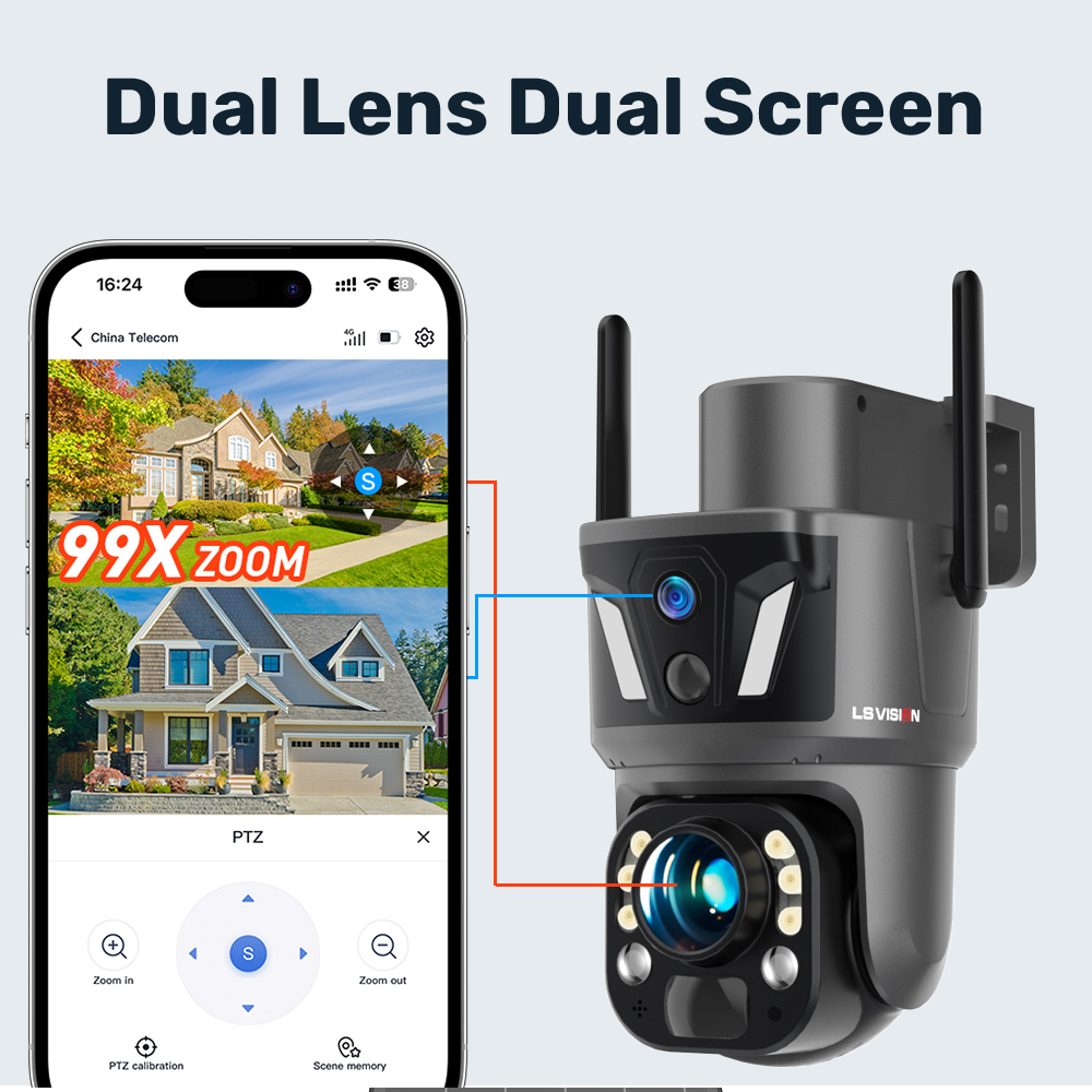 LS VISION 4K 8MP Outdoor Home  - Home Security Kamera ulasan dan harga