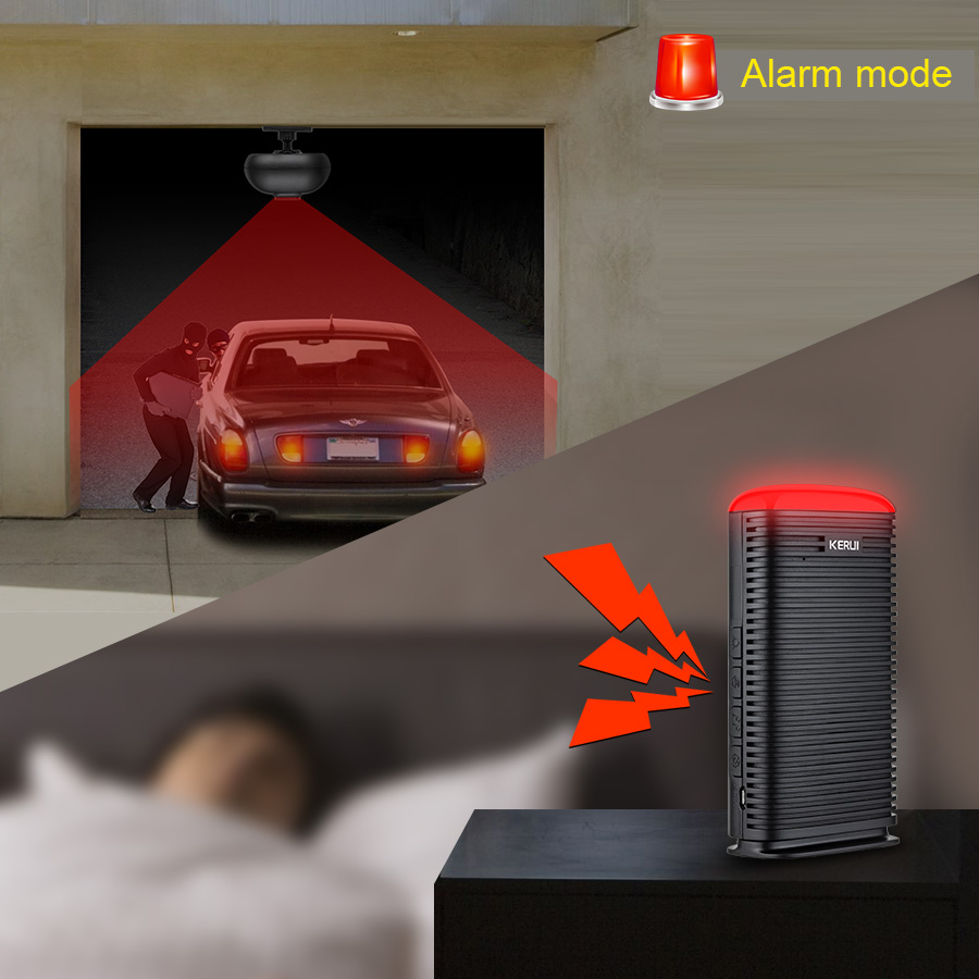 KERUI DW9 Garage Alarm Wireles - Home Security Yard Sign ulasan dan harga