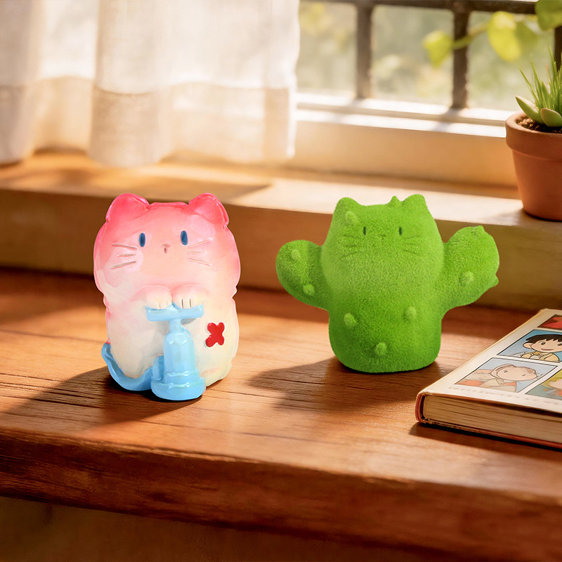 Cute Cat Blind Box Figure Resi - Home Security Items ulasan dan harga