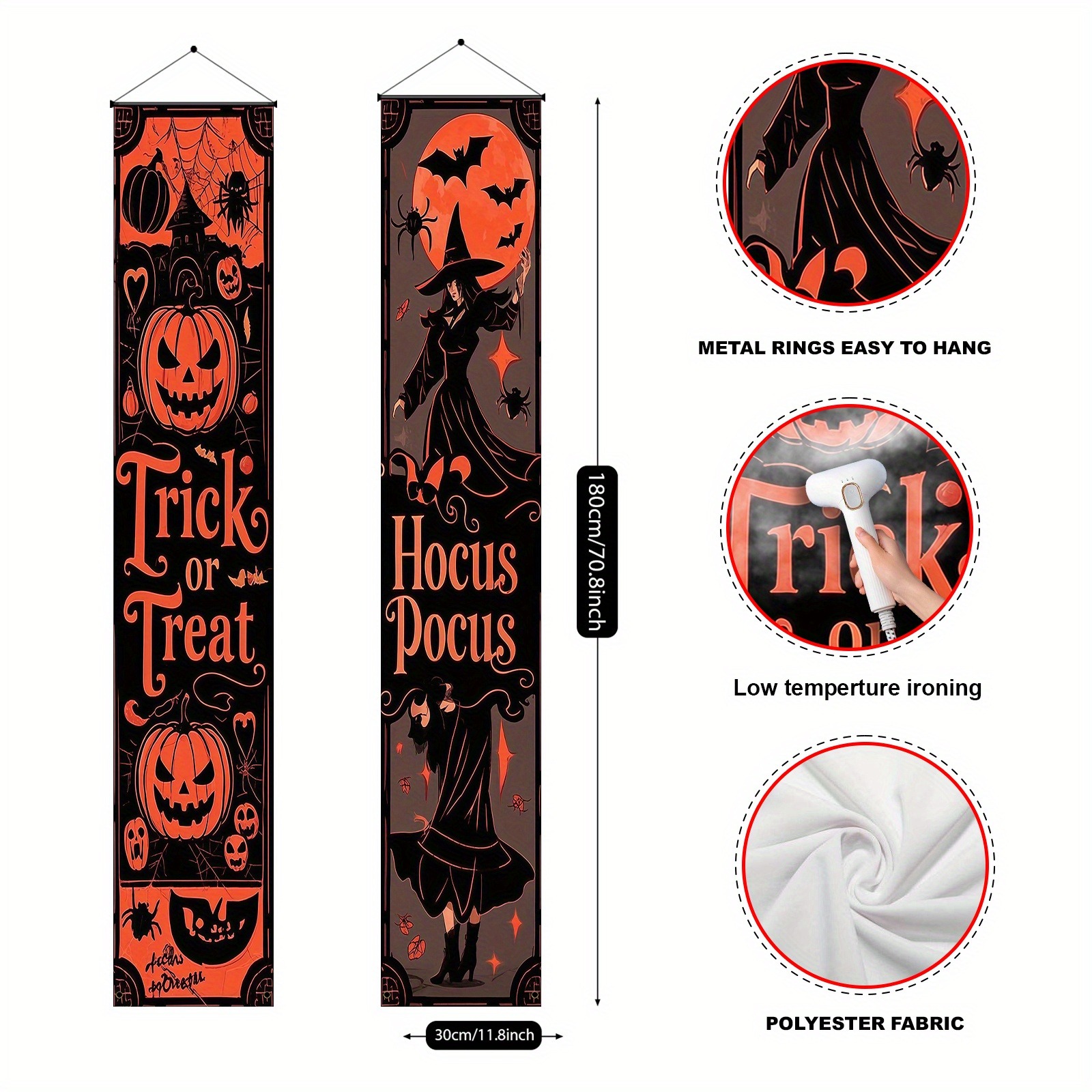 Halloween Door Banner Hocus Po - Home Security Yard Sign ulasan dan harga
