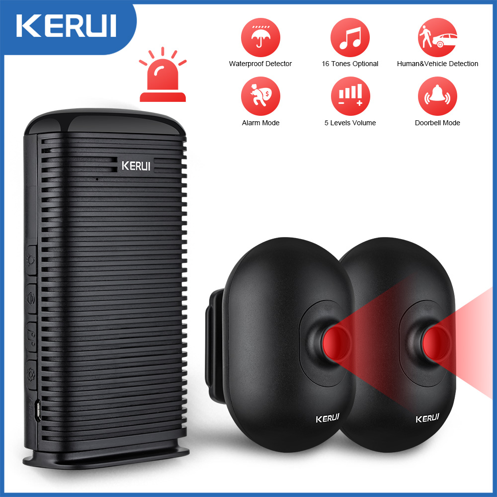 KERUI DW9 Garage Alarm Wireles - Home Security Yard Sign ulasan dan harga