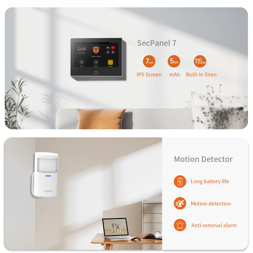 Staniot 7 inch Wireless WiFi 4 - Home Zone Security App ulasan dan harga