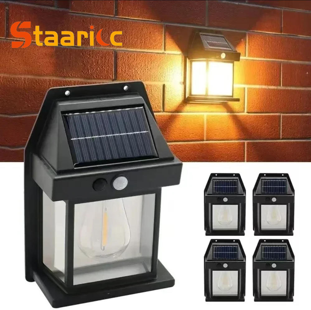 Outdoor Solar Tungsten Wall Li - Home Security Yard Sign ulasan dan harga