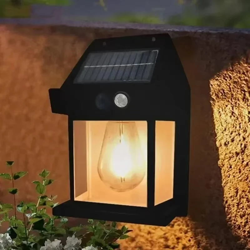 Outdoor Solar Tungsten Wall Li - Home Security Yard Sign ulasan dan harga