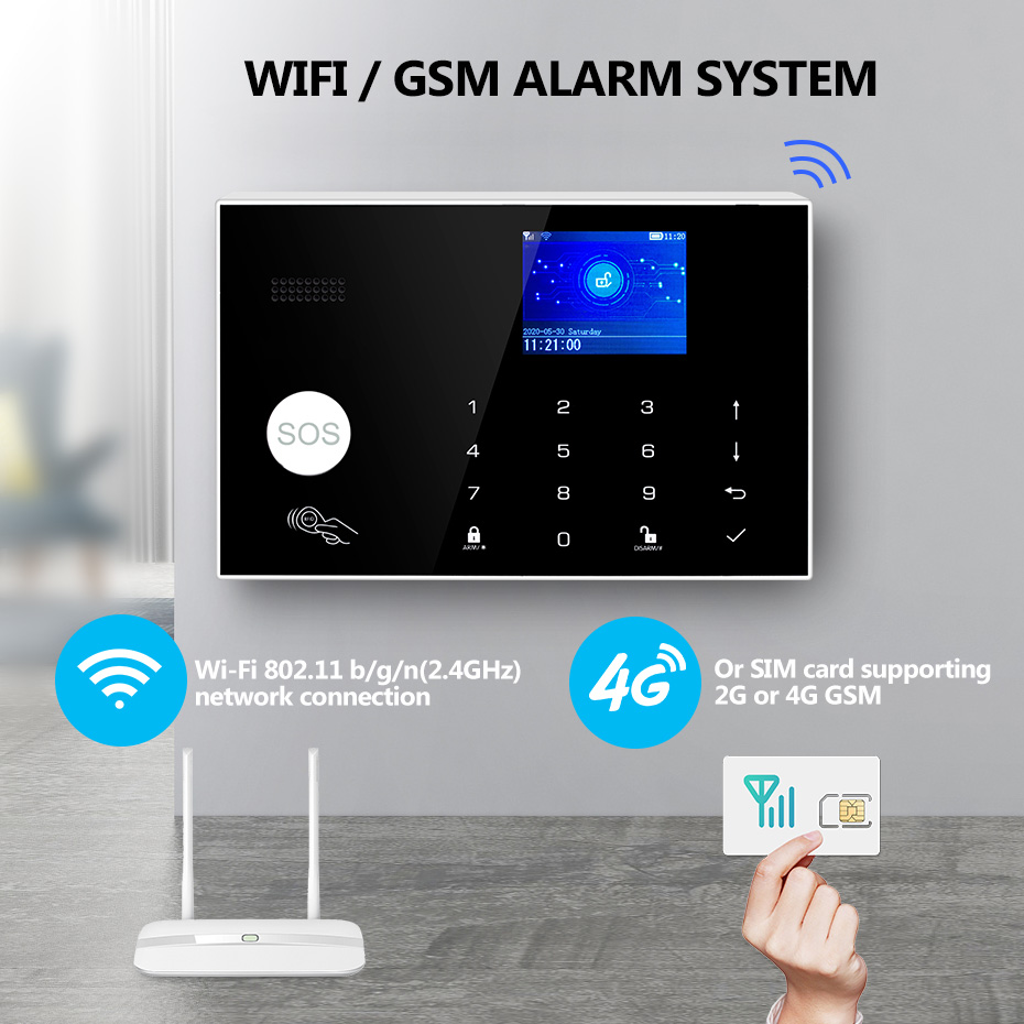 KERUI 433mhz 4G/WIFI Home Alar - Home Zone Security App ulasan dan harga