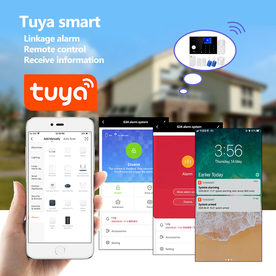 KERUI 433mhz 4G/WIFI Home Alar - Home Zone Security App ulasan dan harga