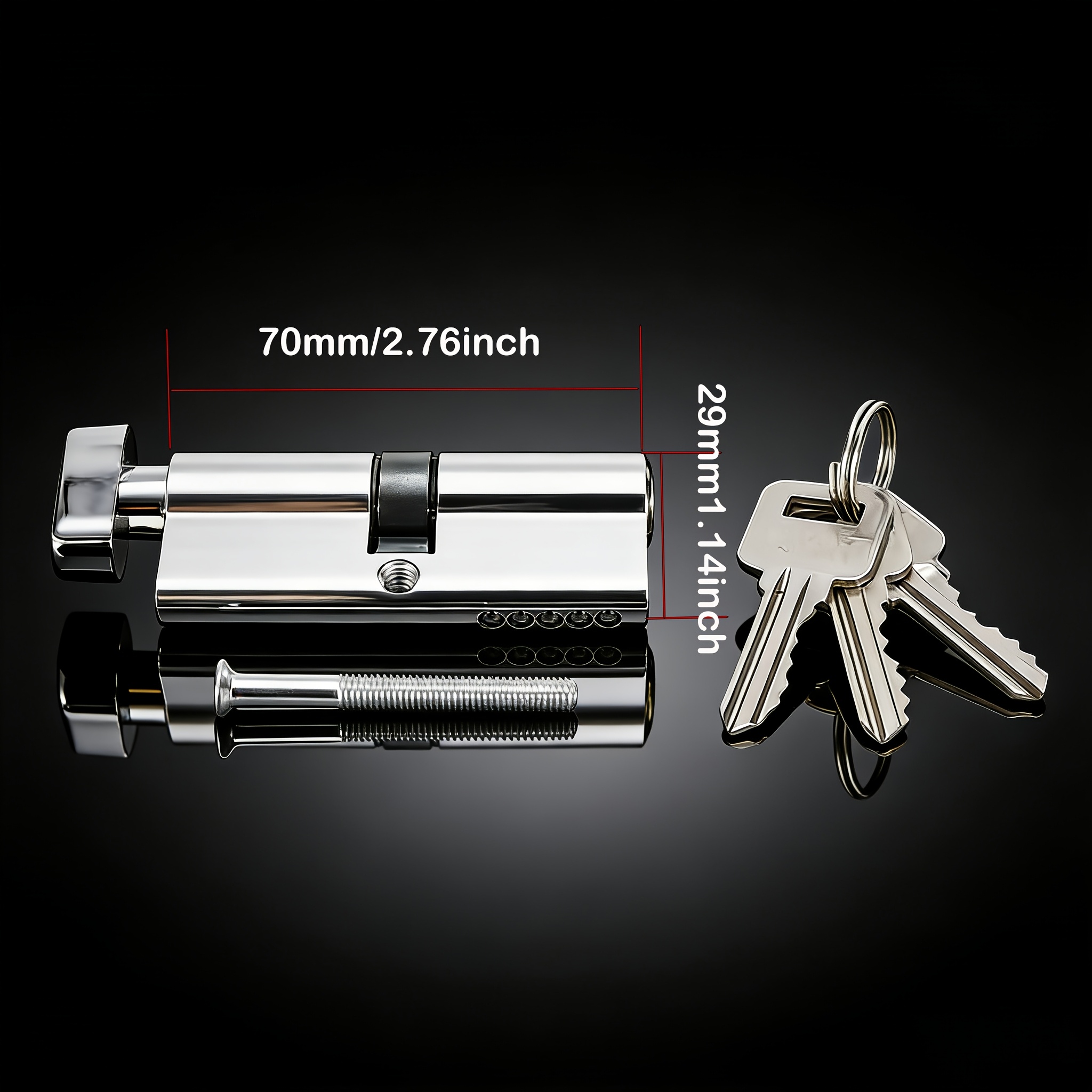 1Pc Door Handle Lock Cylinder, - Home Security Safe ulasan dan harga