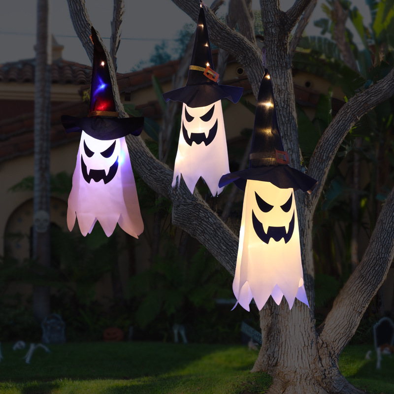 Halloween Glowing Witch Hat La - Home Security Yard Sign ulasan dan harga