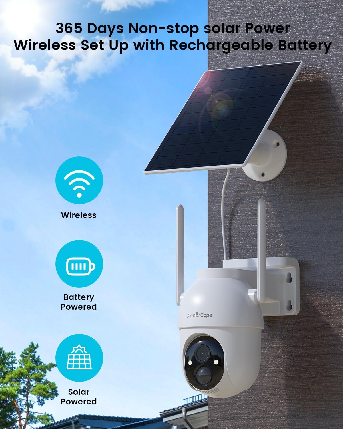 Wireless Outdoor Security Came - Home Security Cameras No Subscription ulasan dan harga