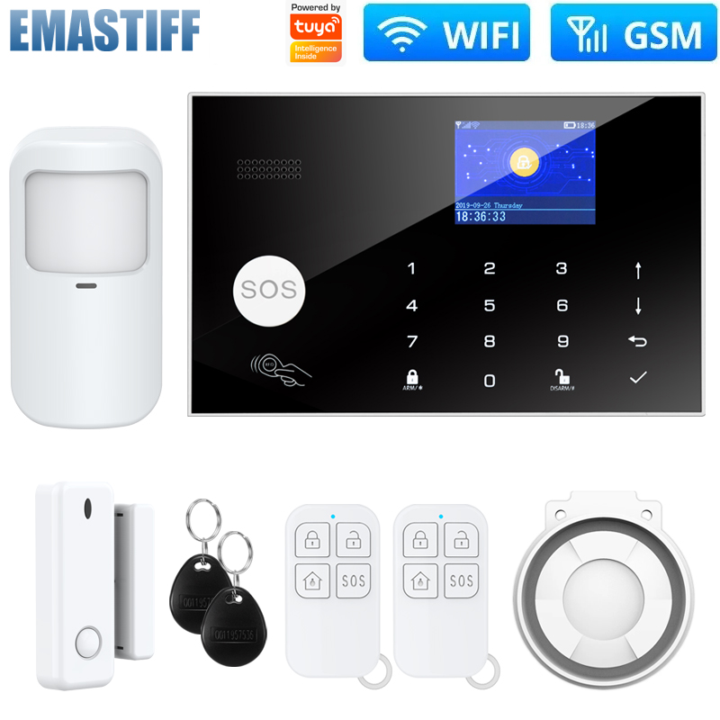 WIFI GSM Alarm System Wireless - Home Zone Security App ulasan dan harga