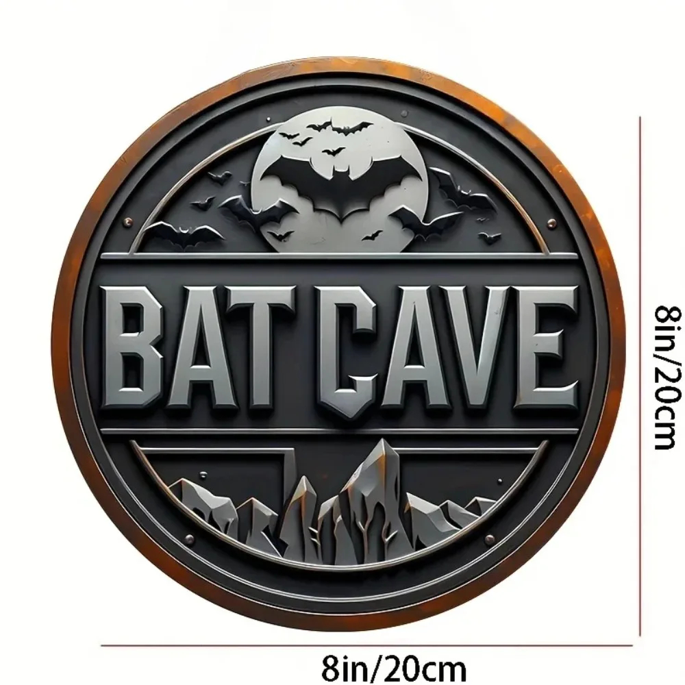 Vintage Batcave Metal Sign - 8 - Home Security Yard Sign ulasan dan harga