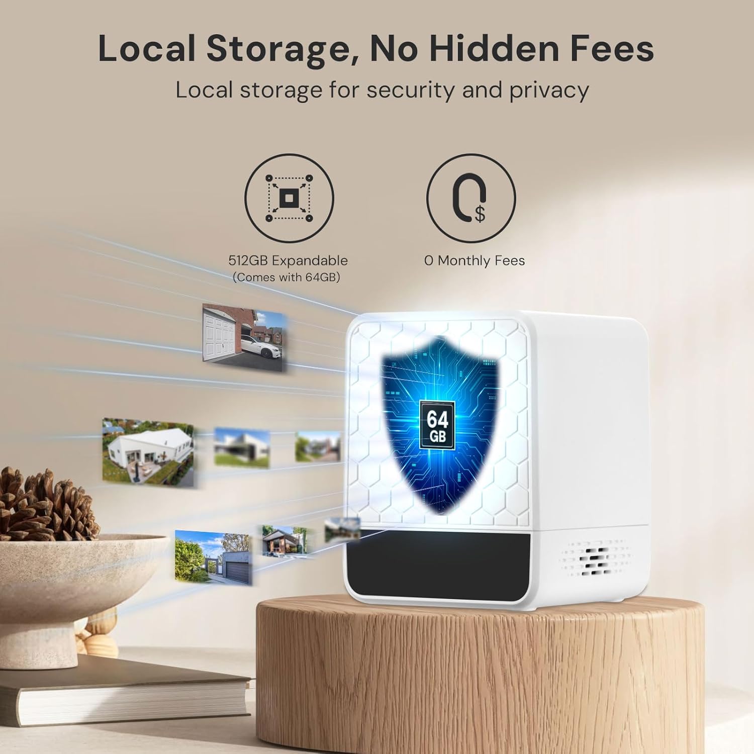 Wireless Outdoor Solar Securit - Home Security Cameras No Subscription ulasan dan harga