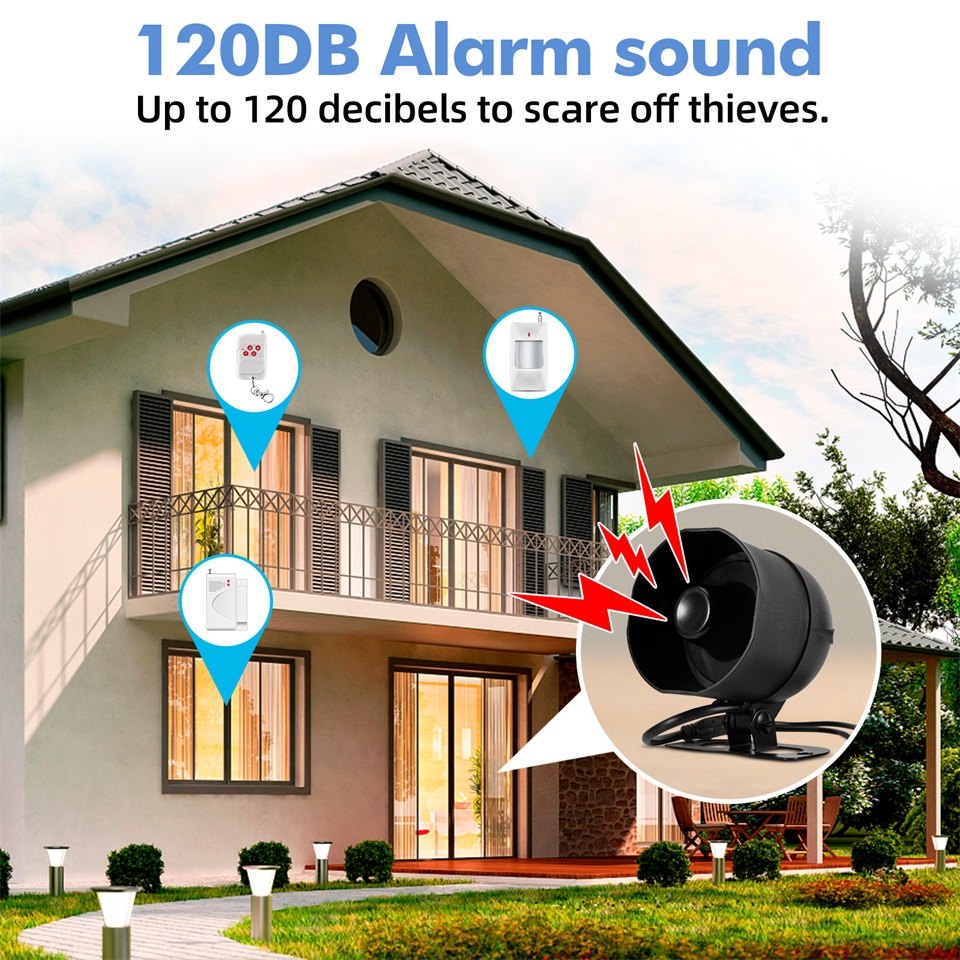 KERUI WIFI Alarm System Siren  - Home Zone Security App ulasan dan harga