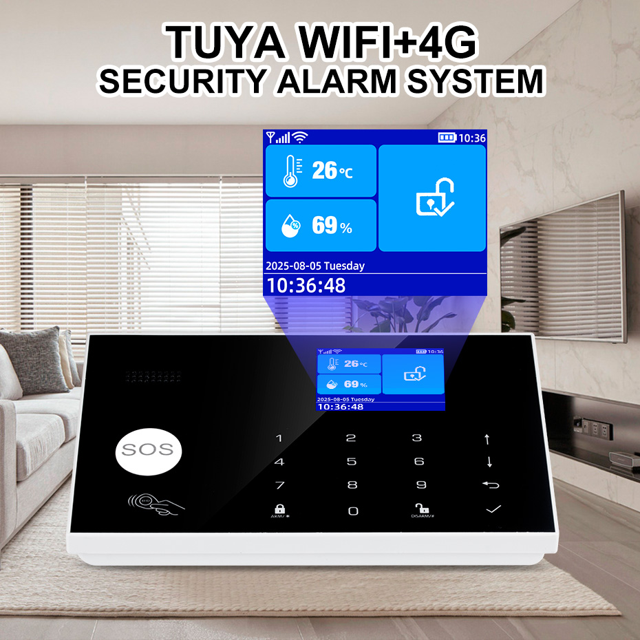 KERUI 4G Alarm System with Wir - Home Zone Security App ulasan dan harga