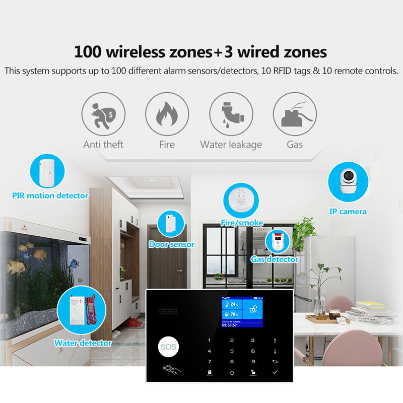 KERUI 4G Alarm System with Wir - Home Zone Security App ulasan dan harga