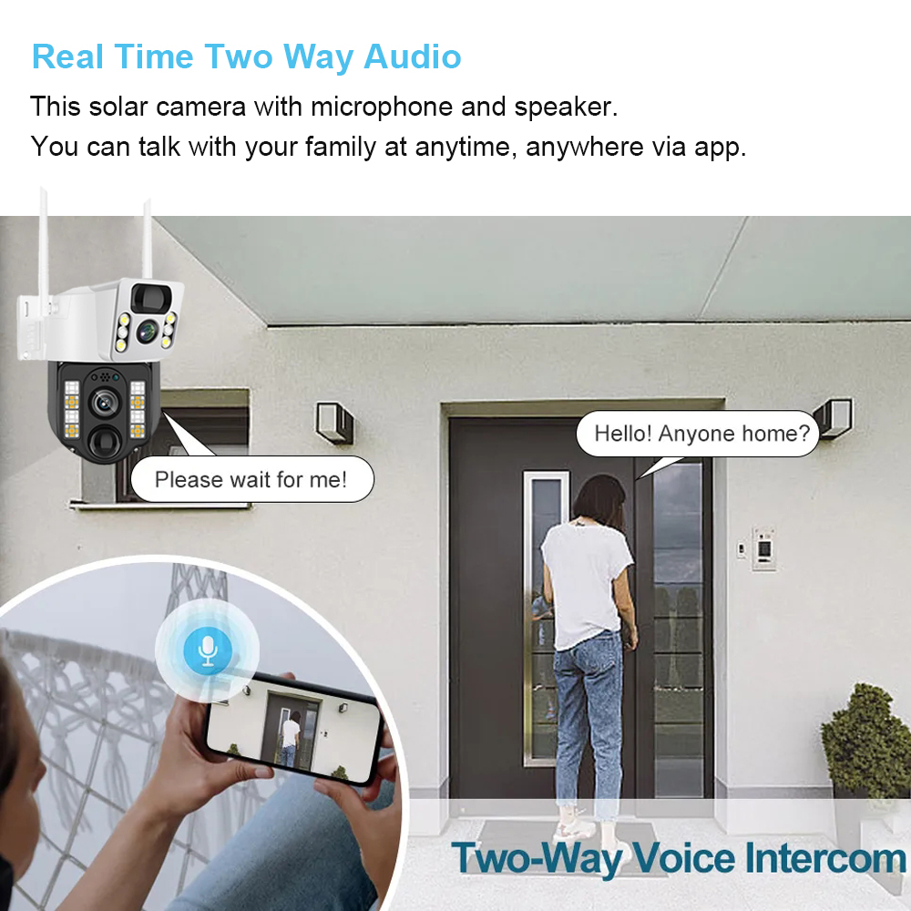 WiFi/4G Solar Camera IP CCTV S - Home Security Kamera ulasan dan harga