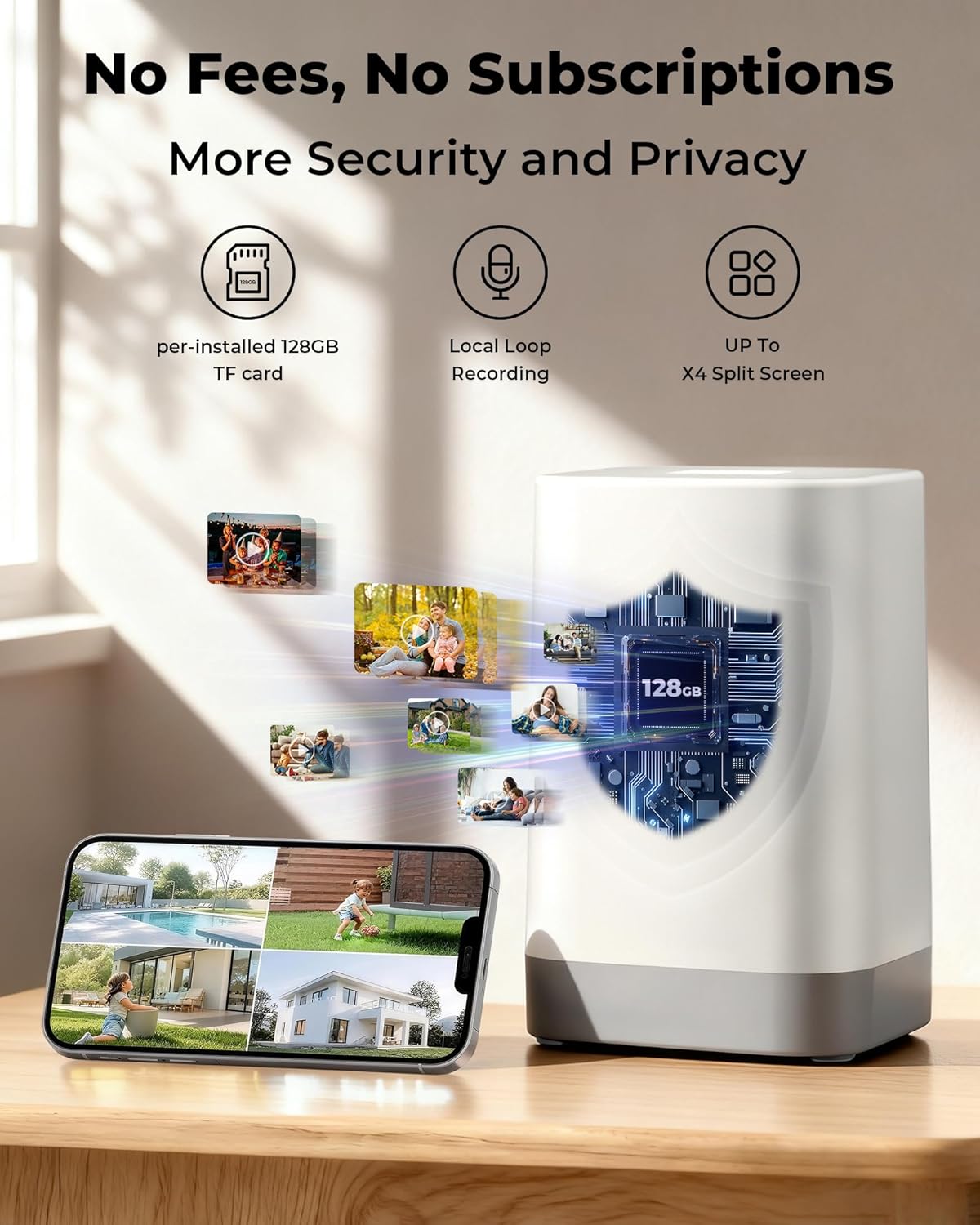 Solar Powered Wireless Outdoor - Home Security Cameras No Subscription ulasan dan harga