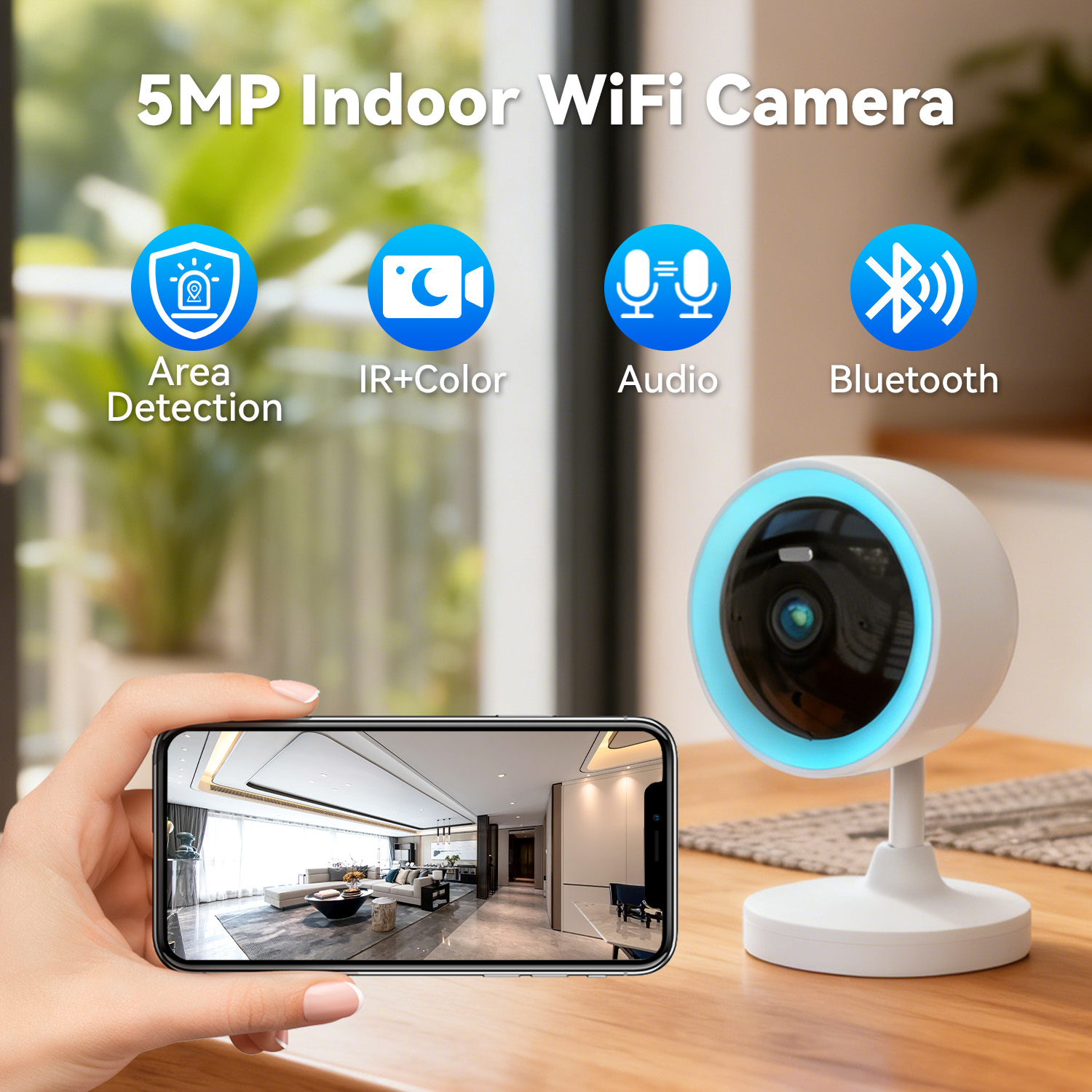 PEGATAH Tuya Smart 5MP HD Indo - Home Security Kamera ulasan dan harga
