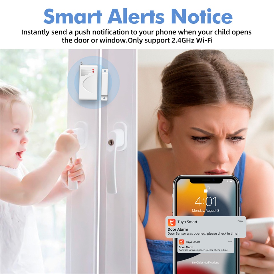KERUI 120db Loud Sound Alarm S - Home Zone Security App ulasan dan harga