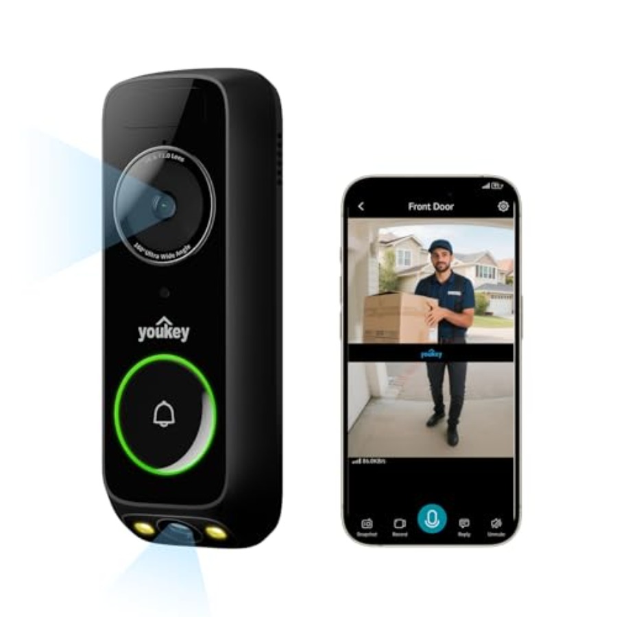 Wireless doorbell camera for h - Home Security Cameras No Subscription ulasan dan harga