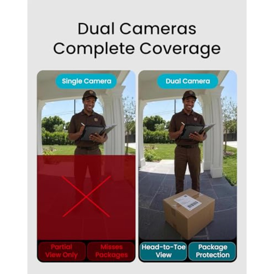 Wireless doorbell camera for h - Home Security Cameras No Subscription ulasan dan harga