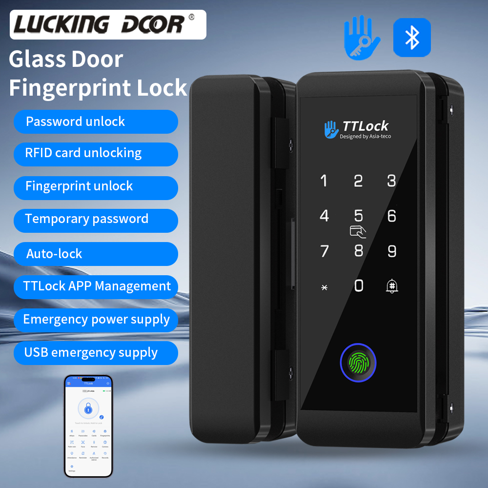TTLOCK Smart Glass lock Finger - Home Security Safe ulasan dan harga