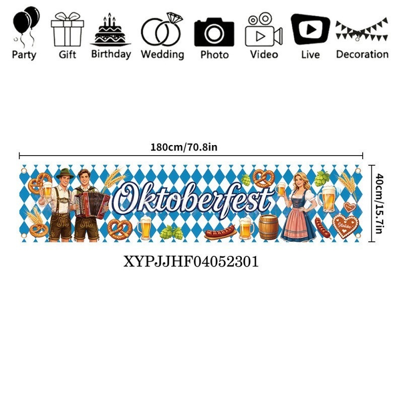German Beer Festival Banner Ok - Home Security Yard Sign ulasan dan harga