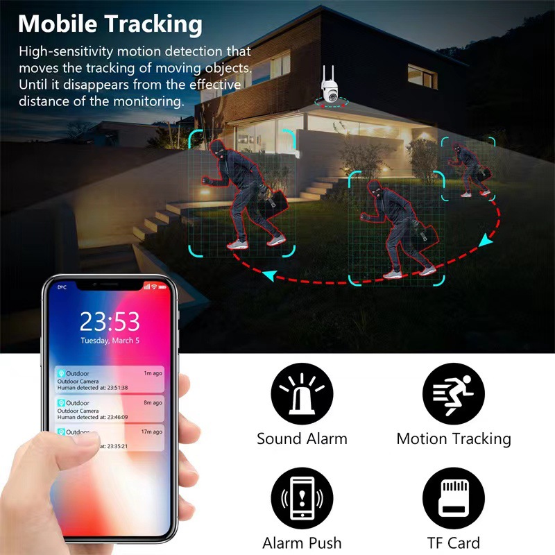 Smart 5G IP Camera 1080P HD Wi - Home Security Kamera ulasan dan harga