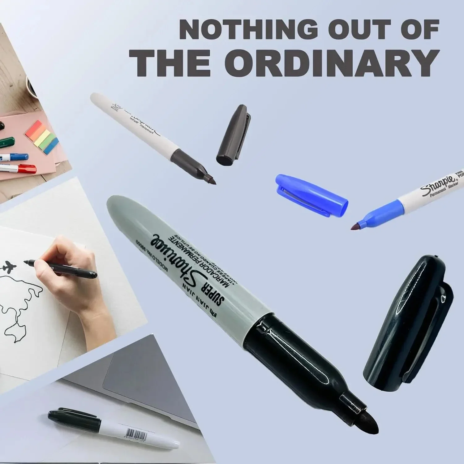 Creative Fake Black Marker Pen - Home Security Safe ulasan dan harga